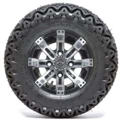 Show details for 10” GTW Tempest Black and Machined Wheels with 20” Predator A/T Tires – Set of 4 Picture of 10” GTW Tempest Black and Machined Wheels with 20” Predator A/T Tires – Set of 4