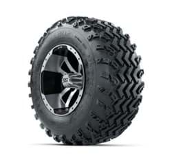 Show details for GTW Storm Trooper Machined/Black 10 in Wheels with 20x10.00-10 Rogue All Terrain Tires – Full Set Picture of GTW Storm Trooper Machined/Black 10 in Wheels with 20x10.00-10 Rogue All Terrain Tires – Full Set