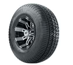 Show details for 10” GTW Tempest Black and Machined Wheels with 20” Fusion Street Tires – Set of 4 Picture of 10” GTW Tempest Black and Machined Wheels with 20” Fusion Street Tires – Set of 4
