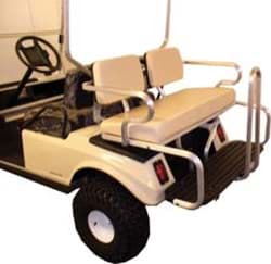 Show details for Aluminum four-passenger seat kit, tan, alumium frame Picture of Aluminum four-passenger seat kit, tan, alumium frame