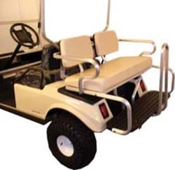 Show details for Aluminum four-passenger seat kit, white, aluminum frame Picture of Aluminum four-passenger seat kit, white, aluminum frame