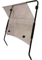 Show details for Hinged fold down windscreen, tinted, 1/4" acrylic (Tampa G)  Picture of Hinged fold down windscreen, tinted, 1/4" acrylic (Tampa G)