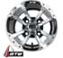 Picture of 10x7 GTW® Storm Trooper Wheel (Offset: 3:4 (ET -.25) Black Finish with Machined Accents, Center Cap Included, Picture 2
