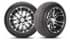 Picture of 215/40-12 C254 With 12x7 Inch Mercury Gloss Black Wheel, Driver Side, Picture 1