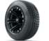 Picture of Set of (4) 12 in GTW Specter Wheels with 215/50-R12 Fusion S/R Street Tires, Picture 1
