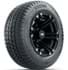 Picture of Set of (4) 12 in GTW Specter Wheels with 215/50-R12 Fusion S/R Street Tires, Picture 2