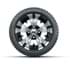 Picture of 12” GTW Vampire Black and Machined Wheels with 18” Mamba Street Tires – Set of 4, Picture 2