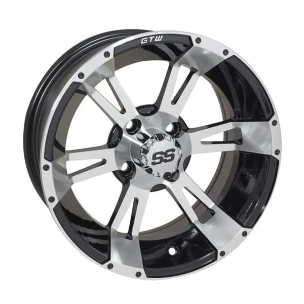 Picture of GTW Yellow Jacket 12x7 Machined Black Wheel