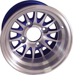 Picture of Wheel, 10x7 medusa, Machined W/Blue, 3+4 offset.