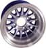 Picture of Wheel, 10x7 medusa, Machined W/Blue, 3+4 offset., Picture 1