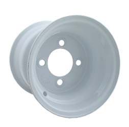 Picture of 8x5.375 Steel wheel, white, centered