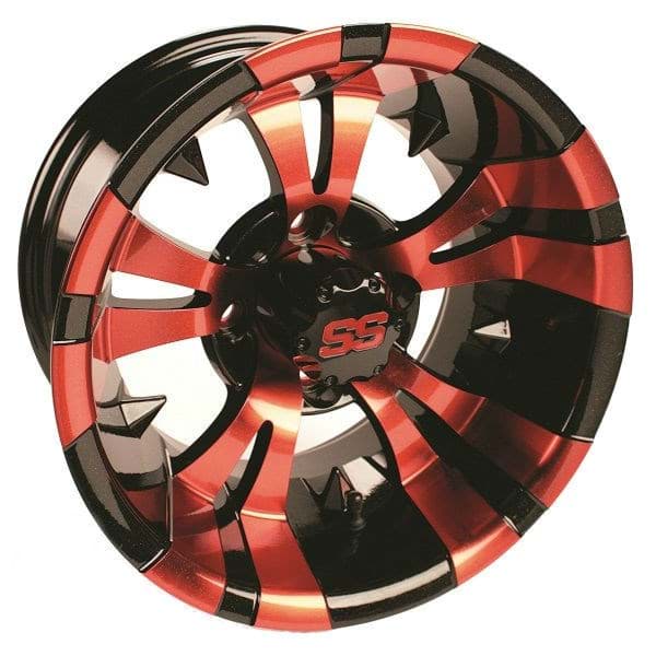 Picture of WHEEL, 12X7 VAMPIRE SS PNTD RED/BLACK
