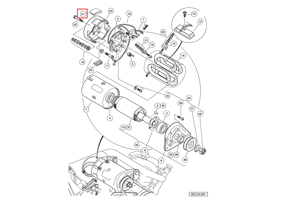 Picture of Cover, brush inspection port