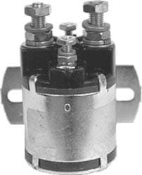 Picture of 24-volt, 4 terminal, #124 series solenoid with silver contacts.