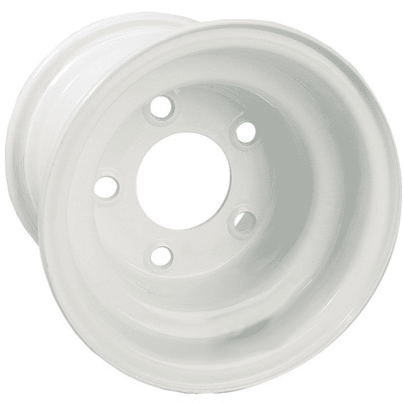 Picture of 8″ GTW White Steel Wheel (Centered - 5 Hole)