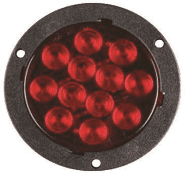 Picture of 4" Round LED Light Stop/Tail/Turn Flange Mount, 12 LED"