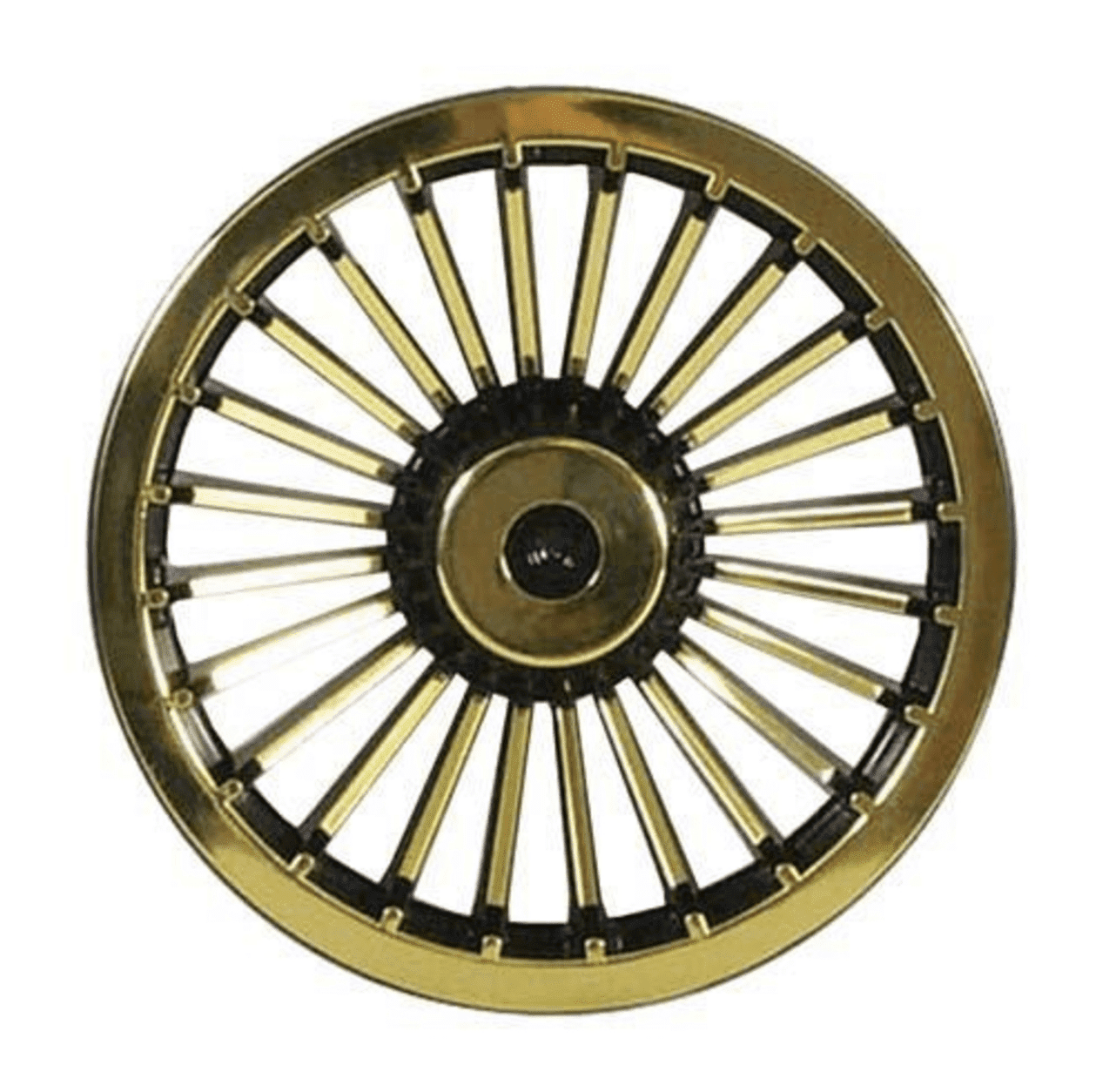 Picture of Black & Gold Turbine Style Wheel Cover 8"